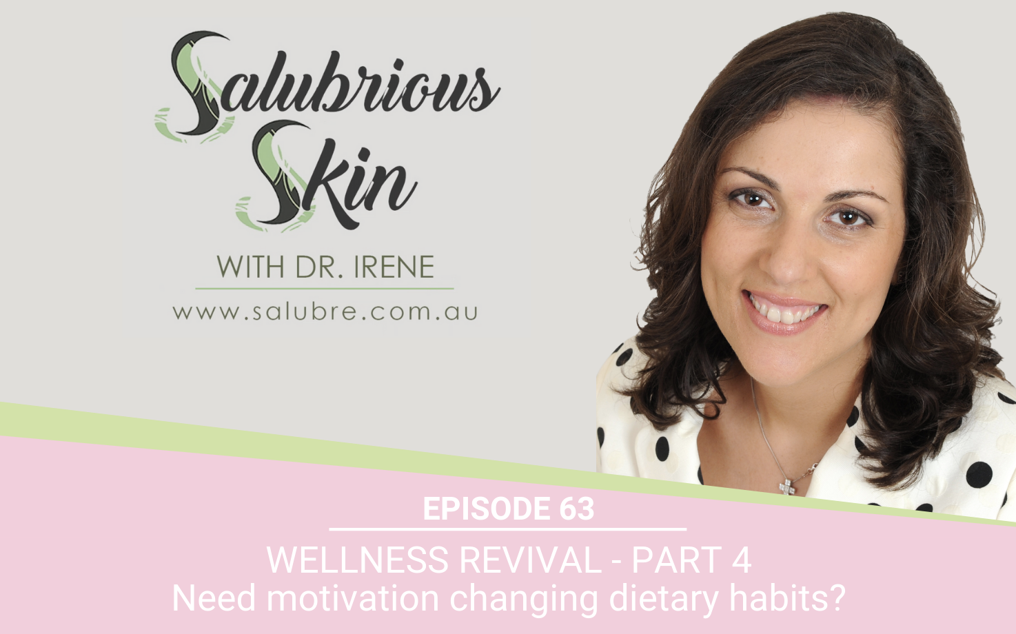 Podcast 63: Wellness Revival - Part 4: Need motivation changing dietary habits?